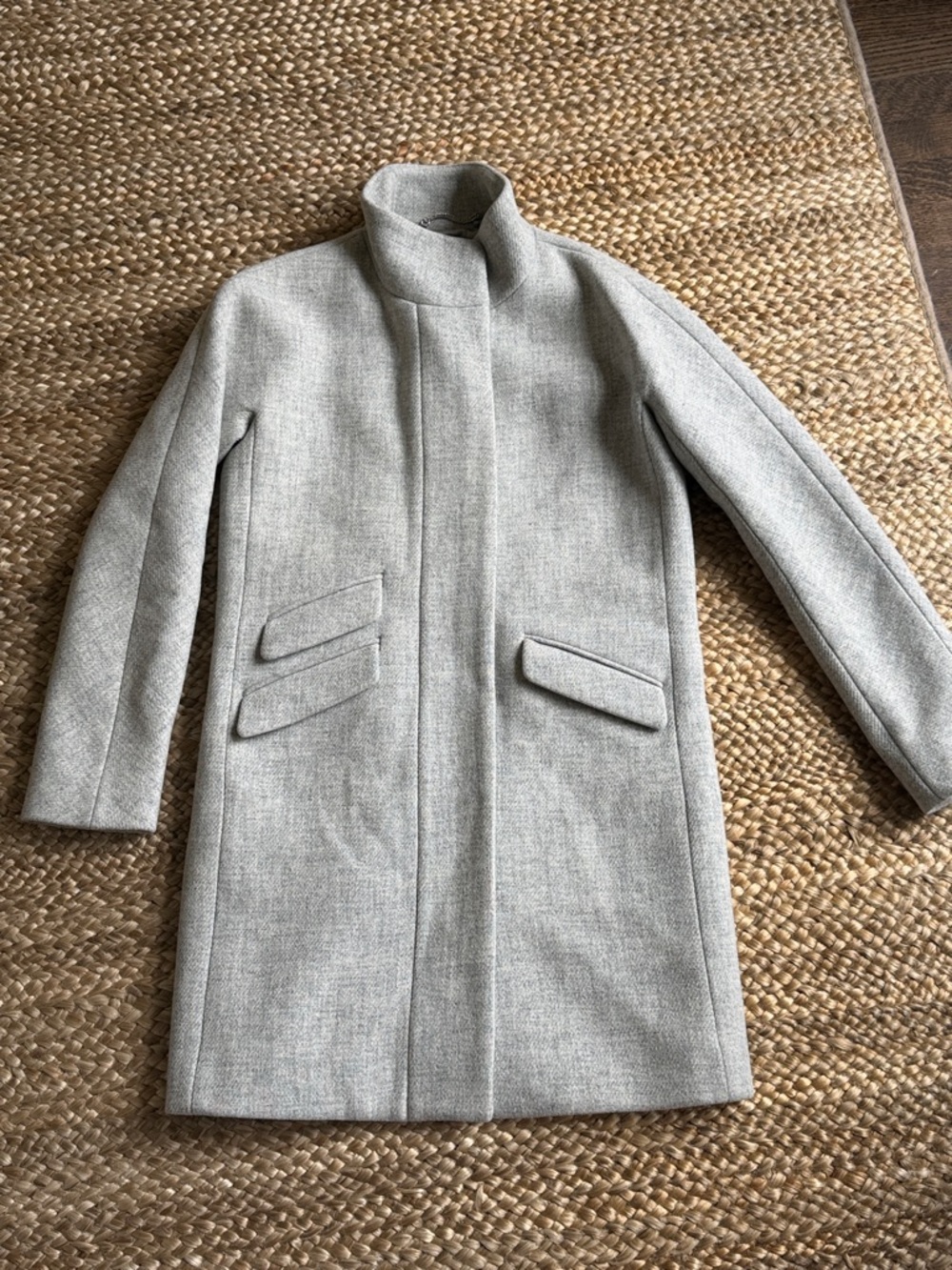 J. Crew Light Gray Wool Cocoon Coat